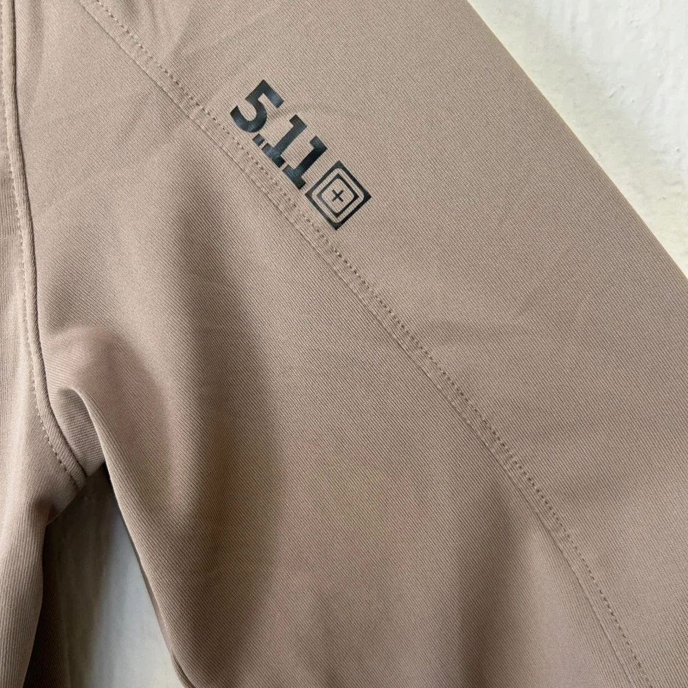 5.11 Tactical Rapid Half Zip Pullover Mens Medium Brown Long Sleeve 82118-070